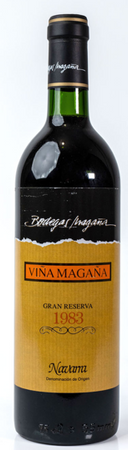 Vina Magana Gran Reserva Navarra 1983 ROBERT PARKER 92 PKT