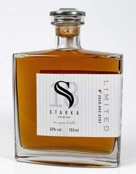 Starka 18-letnia Limited Edition 50% 700 ml  Wersja produkowana bez opakowania .Ostatnie butelki w Polsce