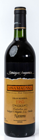 Vina Magana Gran Reserva Navarra 1985 SILVER MEDAL VINEXPO 1989