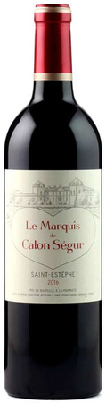 Le Marquis de Calon Segur Bordeaux Saint-Estephe 2016 - R.PARKER 91 PKT